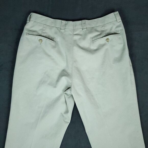 Lauren Ralph Lauren Pants Men's 34x29 Lot Of 2 Khaki Preppy 100% Cotton Cuffed - Picture 8 of 13